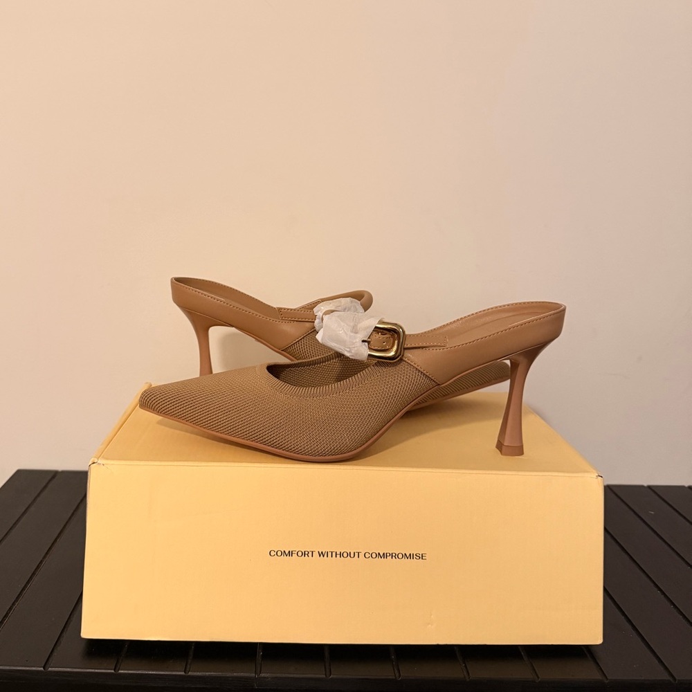 GraceLithe Pointed Toe Heeled Mules - Picture 8 of 12